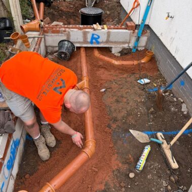 Drainage for Rear house extension construction kidderminister Worcestershire