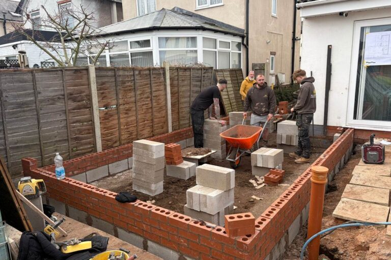 Brickwork for House extension brickwork in Worcestershire