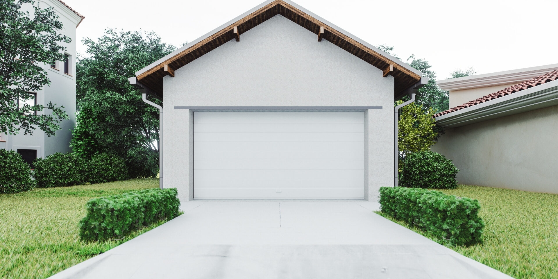 Garage conversion project designed for a home office or bedroom