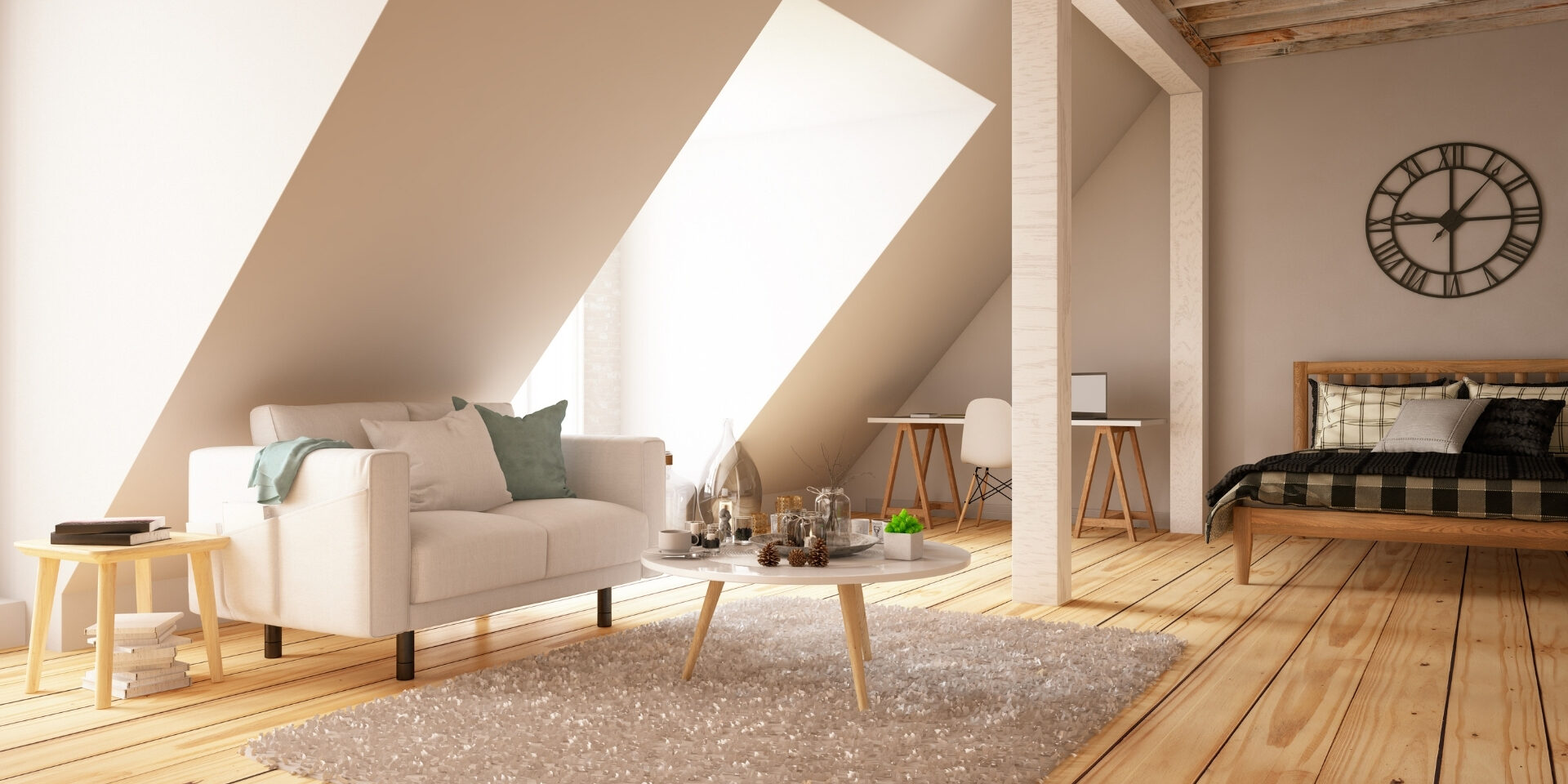 Completed loft conversion adding usable living space
